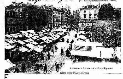 Ville de LAUSANNE Carte postale ancienne