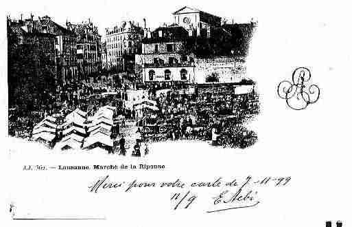 Ville de LAUSANNE Carte postale ancienne Ville de LAUSANNE Carte postale ancienne