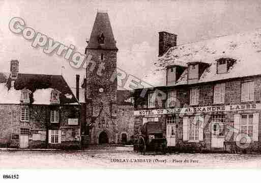 Ville de LONLAYL\\\'ABBAYE Carte postale ancienne