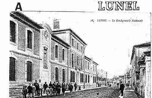 Ville de LUNEL Carte postale ancienne