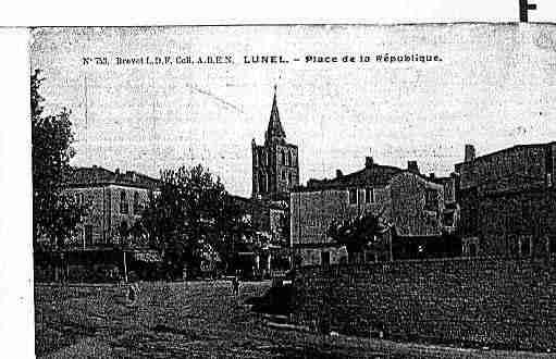 Ville de LUNEL Carte postale ancienne Ville de LUNEL Carte postale ancienne