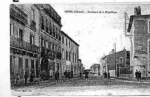 Ville de LUNEL Carte postale ancienne
