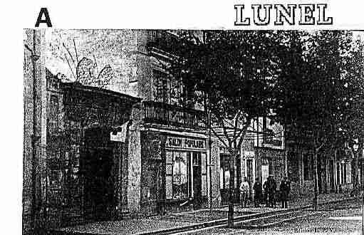 Ville de LUNEL Carte postale ancienne