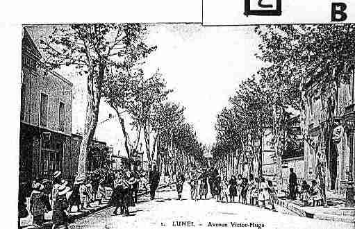 Ville de LUNEL Carte postale ancienne