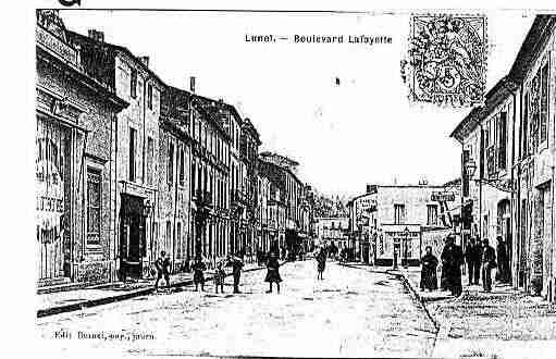 Ville de LUNEL Carte postale ancienne