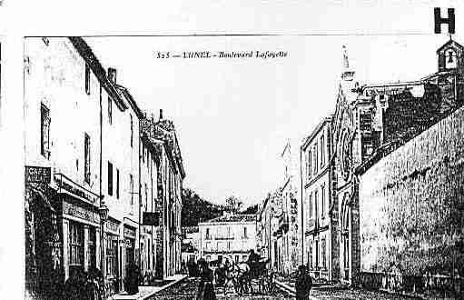 Ville de LUNEL Carte postale ancienne