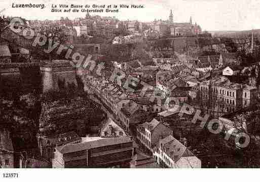 Ville de LUXEMBOURG Carte postale ancienne