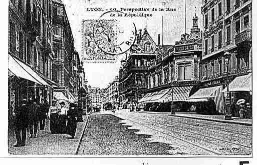 Ville de LYON Carte postale ancienne