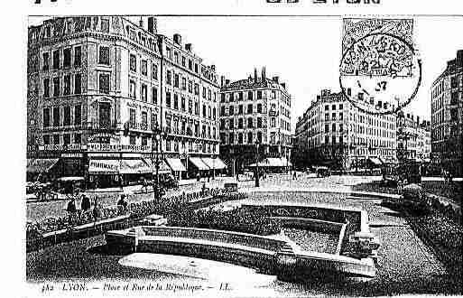 Ville de LYON Carte postale ancienne