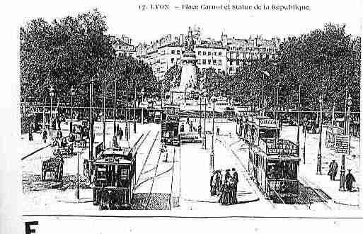 Ville de LYON Carte postale ancienne
