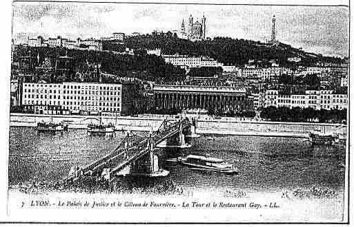 Ville de LYON Carte postale ancienne