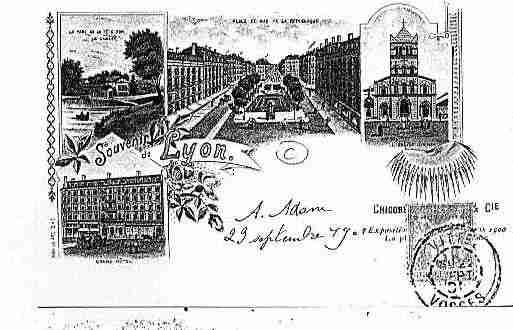Ville de LYON Carte postale ancienne