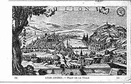 Ville de LYON Carte postale ancienne