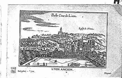 Ville de LYON Carte postale ancienne