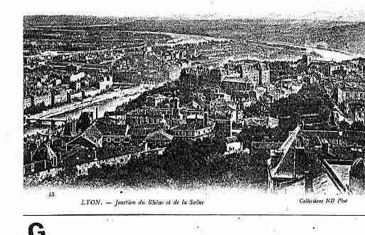 Ville de LYON Carte postale ancienne