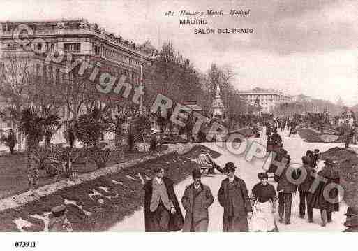Ville de MADRID Carte postale ancienne