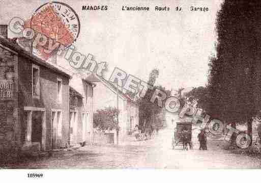 Ville de MANDRESLACOTE Carte postale ancienne