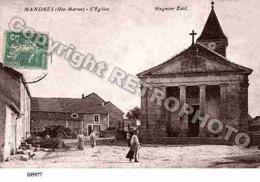 Ville de MANDRESLACOTE Carte postale ancienne