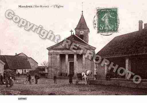 Ville de MANDRESLACOTE Carte postale ancienne