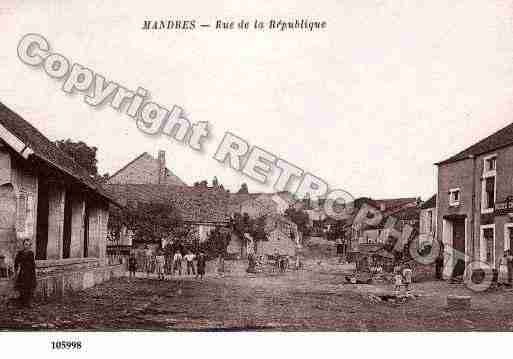 Ville de MANDRESLACOTE Carte postale ancienne