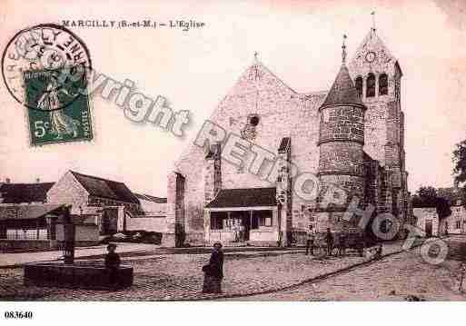 Ville de MARCILLY Carte postale ancienne