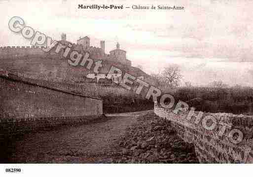 Ville de MARCILLYLECHATEL Carte postale ancienne