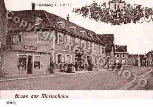Ville de MARLENHEIM Carte postale ancienne