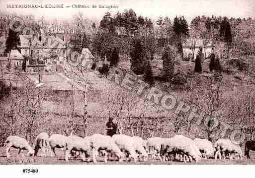 Ville de MERIGNACL\'EGLISE Carte postale ancienne