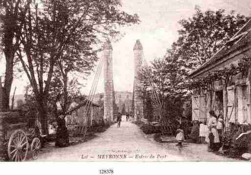 Ville de MEYRONNE Carte postale ancienne