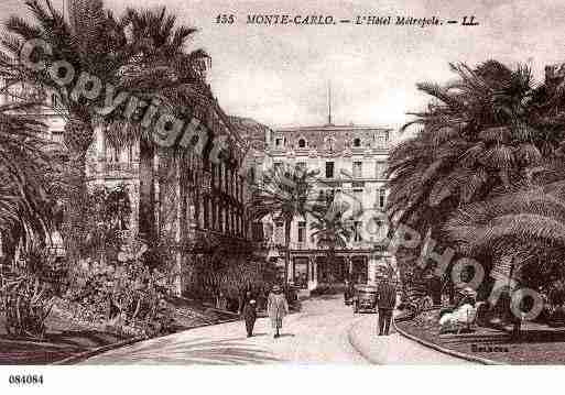 Ville de MONACO Carte postale ancienne