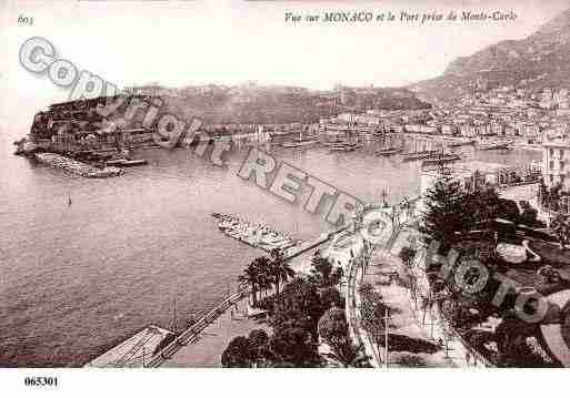 Ville de MONACO Carte postale ancienne Ville de MONACO Carte postale ancienne