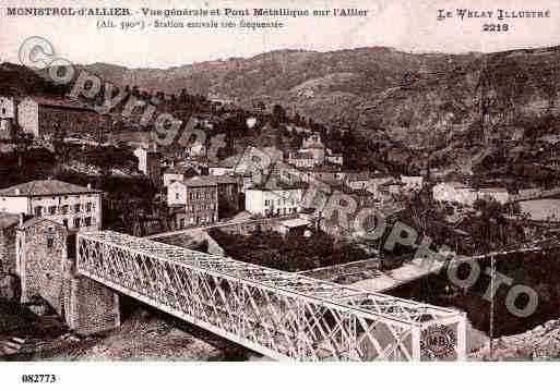 Ville de MONISTROLD\\\'ALLIER Carte postale ancienne