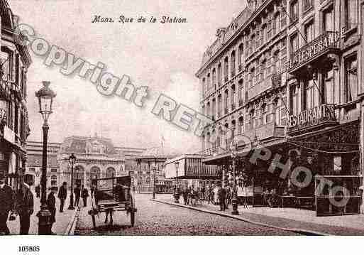 Ville de MONS Carte postale ancienne
