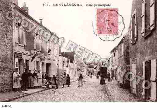 Ville de MONTL\'EVEQUE Carte postale ancienne