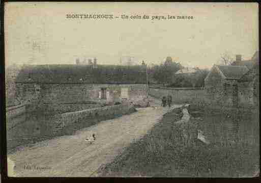 Ville de MONTMACHOUX Carte postale ancienne