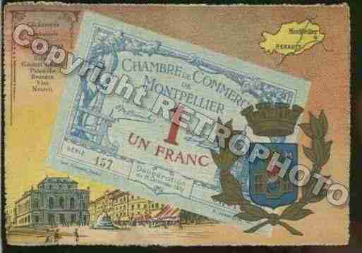 Ville de MONTPELLIER Carte postale ancienne