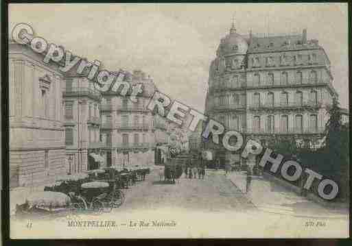 Ville de MONTPELLIER Carte postale ancienne