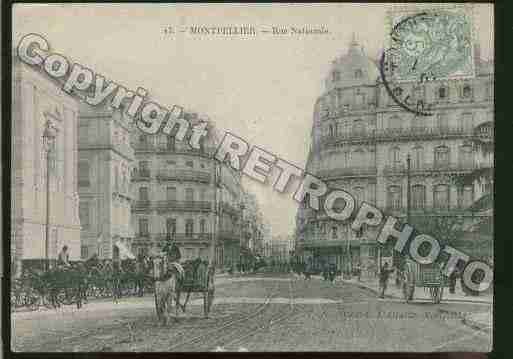 Ville de MONTPELLIER Carte postale ancienne