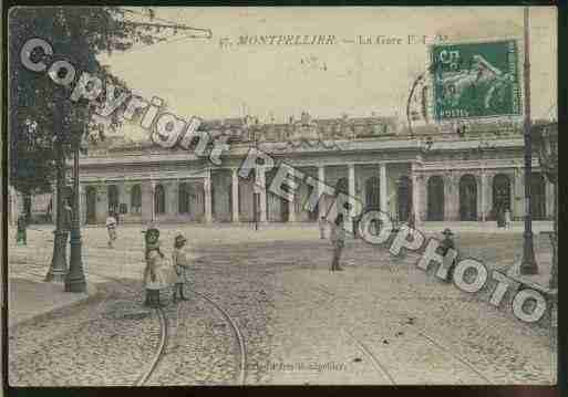 Ville de MONTPELLIER Carte postale ancienne