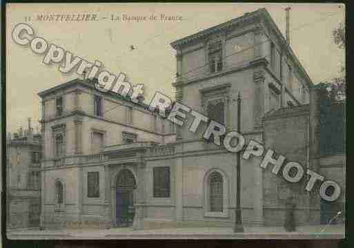 Ville de MONTPELLIER Carte postale ancienne