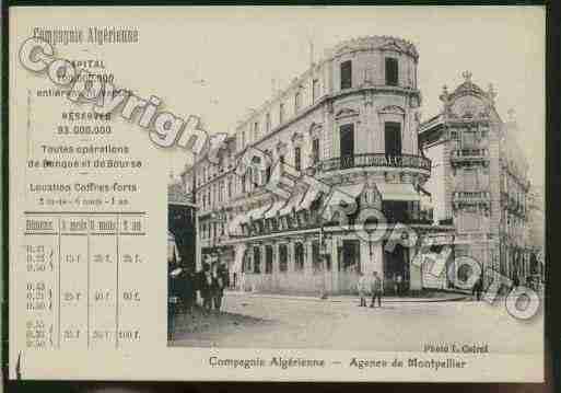 Ville de MONTPELLIER Carte postale ancienne Ville de MONTPELLIER Carte postale ancienne