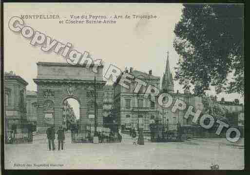Ville de MONTPELLIER Carte postale ancienne