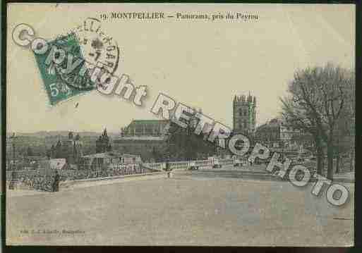 Ville de MONTPELLIER Carte postale ancienne