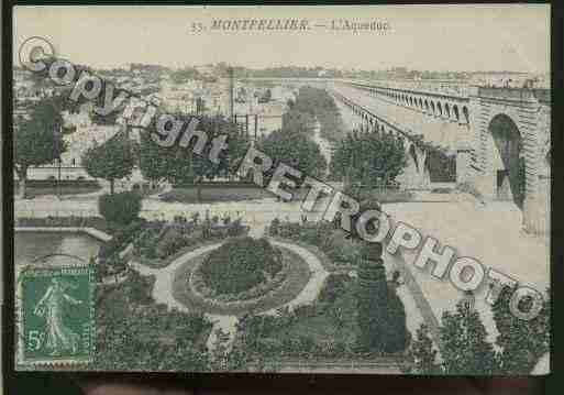 Ville de MONTPELLIER Carte postale ancienne