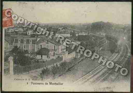 Ville de MONTPELLIER Carte postale ancienne