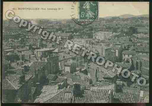 Ville de MONTPELLIER Carte postale ancienne