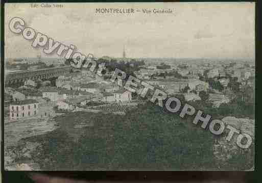 Ville de MONTPELLIER Carte postale ancienne