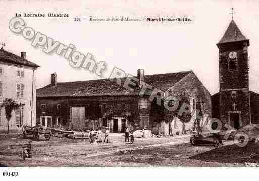 Ville de MORVILLESURSEILLE Carte postale ancienne