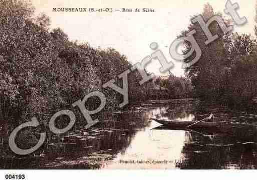 Ville de MOUSSEAUXSURSEINE Carte postale ancienne