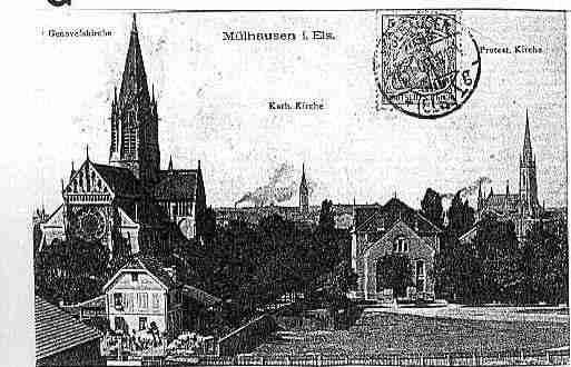 Ville de MULHOUSE Carte postale ancienne